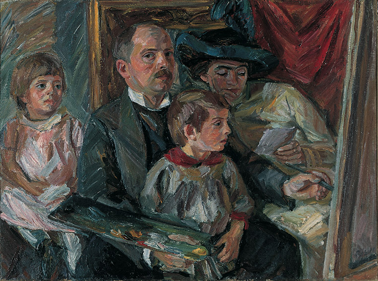 Waldemar Rösler: Familienbildnis · 1912 · Öl auf Leinwand · 89 x 119 cm