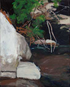 Herta Müller: Ciuffenna 2 · 2011 · Öl / Leinwand · 50 x 40 cm