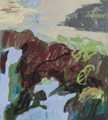 Herta Müller: Landschaft 2 · 2009 · Öl / Leinwand · 55 x 50 cm