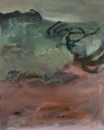 Herta Müller: sopra diari · 2011 · Öl / Leinwand · 50 x 40 cm