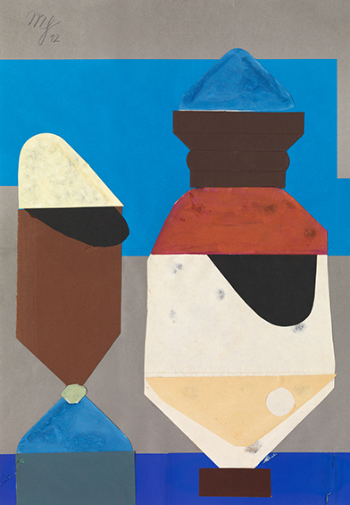 Marlene Gaßmann: Der Turm · 2012 · Collage auf Papier · 42,7 x 29,6 cm