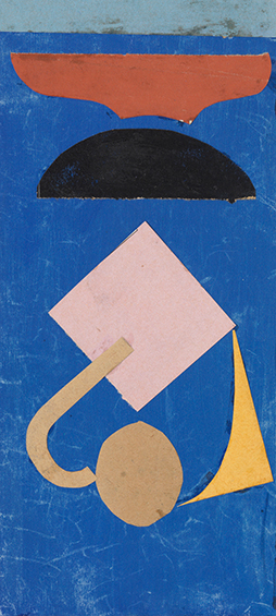 Marlene Gaßmann: ohne Titel · 2000 · Collage auf Pappe ·29,5 x 18 cm