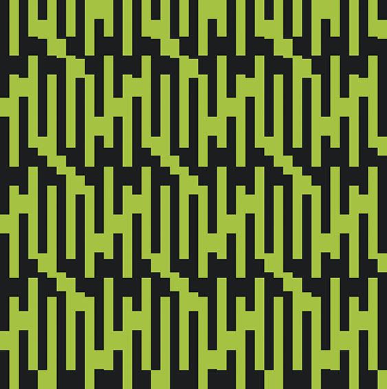 Horst Bartnig: 70 Unterbrechungen, 70 Striche in 3 Farben und Schwarz und Weiß ∙ 2013 ∙ Künstler PC-Print ∙ 53,5 x 53,5 cm ∙ Blatt 2