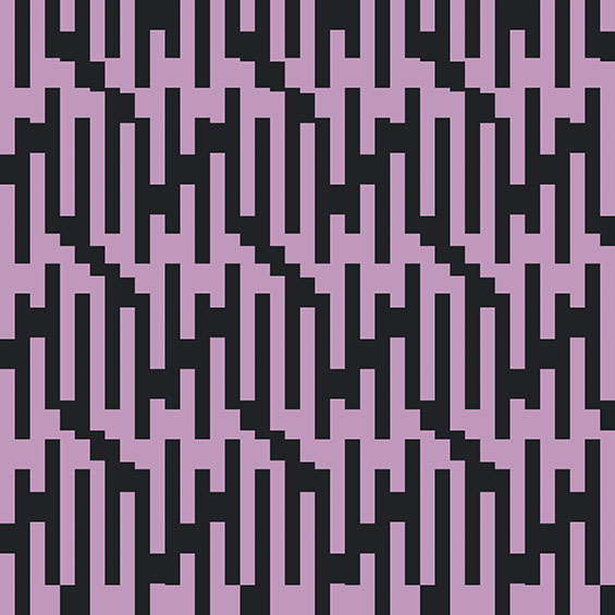 Horst Bartnig: 70 Unterbrechungen, 70 Striche in 3 Farben und Schwarz und Weiß ∙ 2013 ∙ Künstler PC-Print ∙ 53,5 x 53,5 cm ∙ Blatt 3