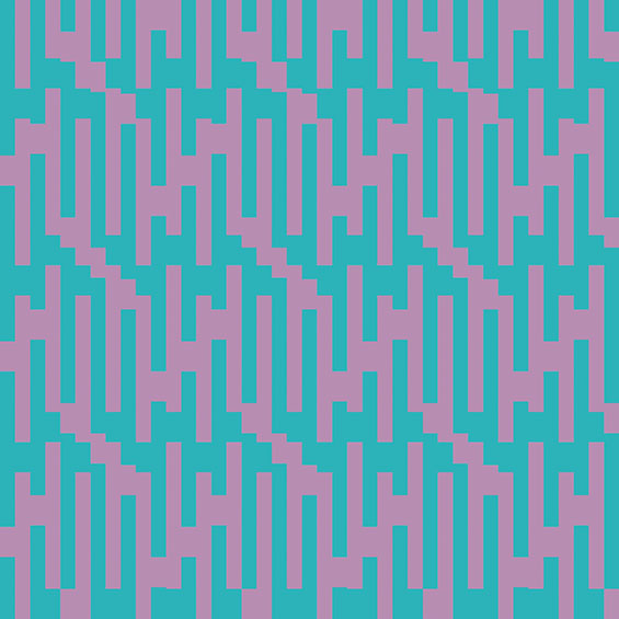 Horst Bartnig: 70 Unterbrechungen, 70 Striche in 3 Farben und Schwarz und Weiß ∙ 2013 ∙ Künstler PC-Print ∙ 53,5 x 53,5 cm ∙ Blatt 4