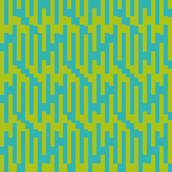 Horst Bartnig: 70 Unterbrechungen, 70 Striche in 3 Farben und Schwarz und Weiß ∙ 2013 ∙ Künstler PC-Print ∙ 53,5 x 53,5 cm ∙ Blatt 5