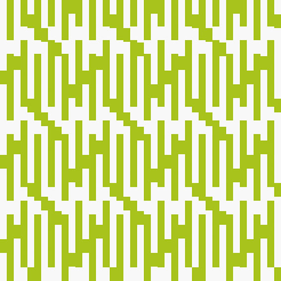 Horst Bartnig: 70 Unterbrechungen, 70 Striche in 3 Farben und Schwarz und Weiß ∙ 2013 ∙ Künstler PC-Print ∙ 53,5 x 53,5 cm ∙ Blatt 8