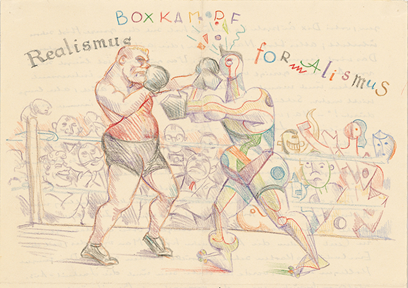 Otto Griebel ∙ Briefzeichnung ∙ 1965 ∙ Buntstift ∙ 15,6 x 21 cm