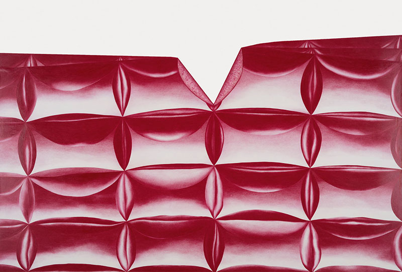 Hanna Hennenkemper: Theaterlandschaft ∙ 2013 ∙ Buntstifte auf Papier ∙ 120 x 180 cm