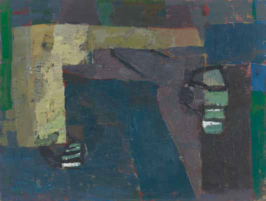 Manfred Zoller: Farbgrau · 2007 · Öl auf Hartfaser · 61 x 81 cm · Privatbesitz