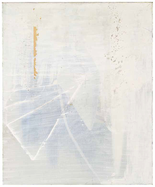 Hans Brosch: Sonnensegel I · 1974 · Öl, Papier auf Leinwand · 120 x 100 cm