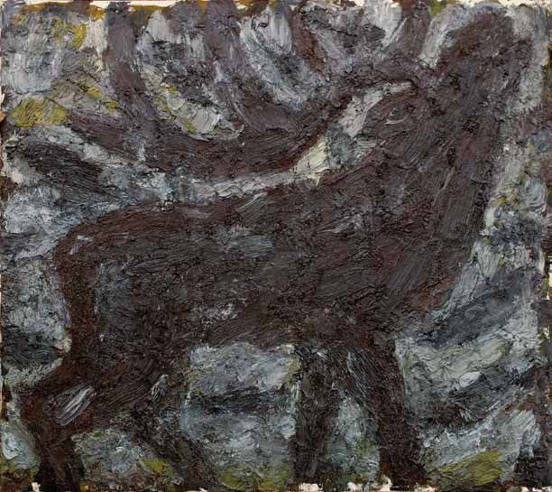 Ingmar Bruhn: Ohne Titel, 2014/16, Öl auf Baumwolle, 195 x 220 cm