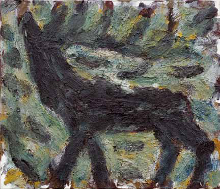 Ingmar Bruhn: Ohne Titel, Öl auf Baumwolle, 95 x 110 cm