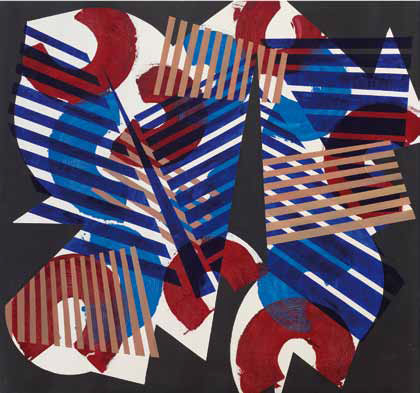 René Neuer: Marimba, 2018, Öl und Acryl auf Leinwand, 145 x 150 cm
