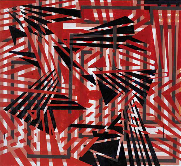 René Neuer: Neue Musik, 2017, Öl und Acryl auf Leinwand, 140 x 154 cm