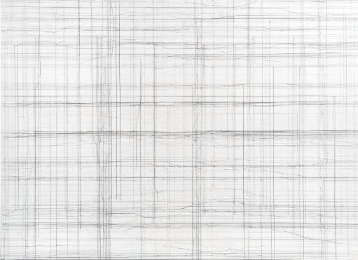 Lucie Beppler: Ohne Titel ∙ 2011/12 ∙ Bleistift und Gravurnadel auf mit Gesso grundiertem Papier ∙ 45 x 60,5 cm