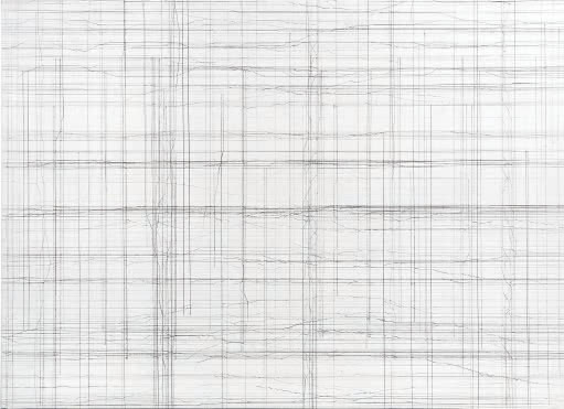 Lucie Beppler: Ohne Titel ∙ 2011/12 ∙ Bleistift und Gravurnadel auf mit Gesso grundiertem Papier ∙ 45 x 60,5 cm