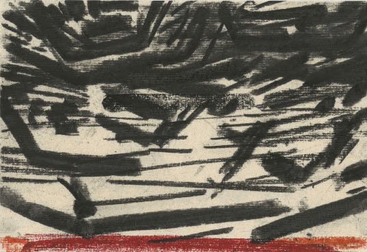Zeichnung der Gegenwart II, Ronald Noorman: Ohne Titel · 2011 · Kohle und Ölkreide auf Papier · 15 x 22 cm