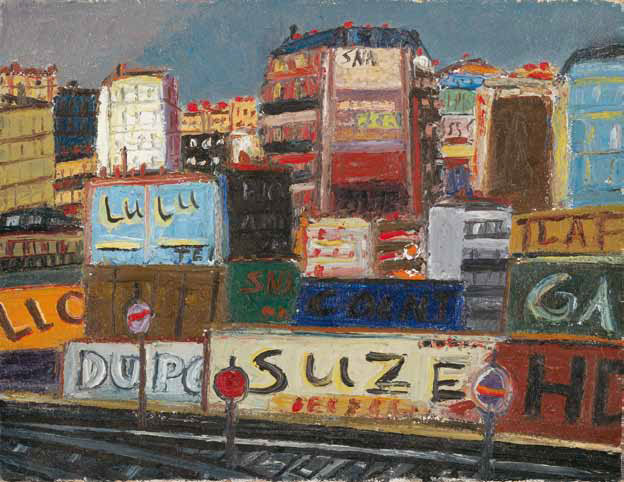 Louise Rösler: Kleine Einfahrt, Paris · 1937 · Öl auf Leinwand · 27 x 35 cm