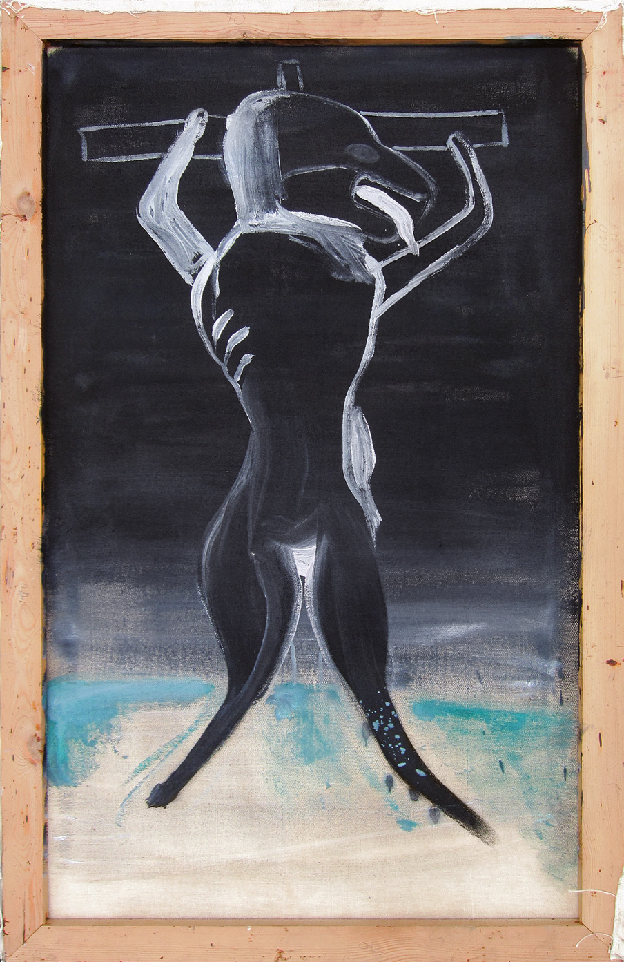 Michael Kutzner: ISS · 2019 · Öl auf Leinwand · 110 x 70 cm