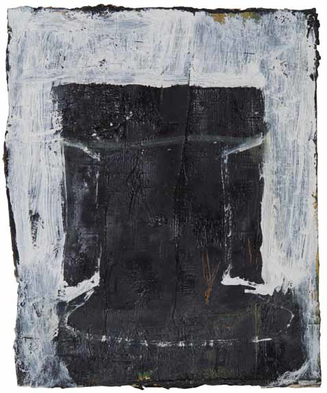 Christiane Bergelt: Tür und Tor · 2008 · Öl auf Papier · 19,5 x 16 cm