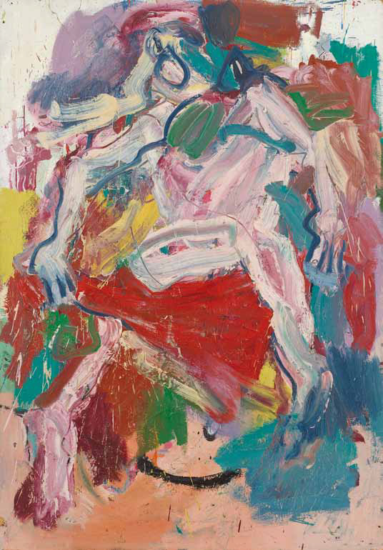 Michael Diller: Wollsiegel · ca. 1990 · Öl auf Hartfaser · 176 x 122 cm