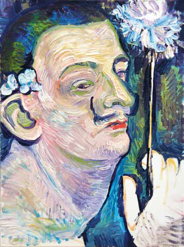 Petra Flierl: Dali · 2012 · Öl auf Leinwand · 40 x 30 cm