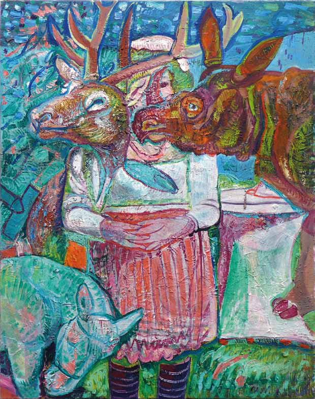 Petra Flierl: Traum · 2018 · Öl auf Leinwand · 100 x 80 cm