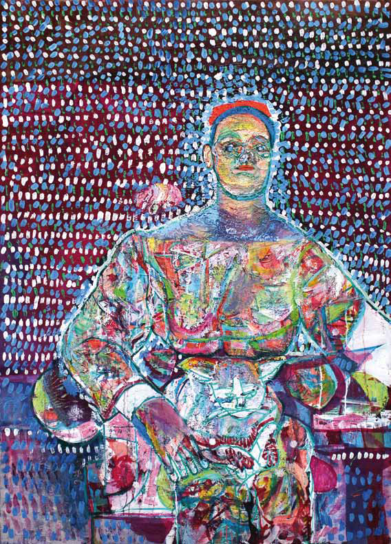 Petra Flierl: Tscherni · 2018 · Öl auf Leinwand · 140 x 100 cm