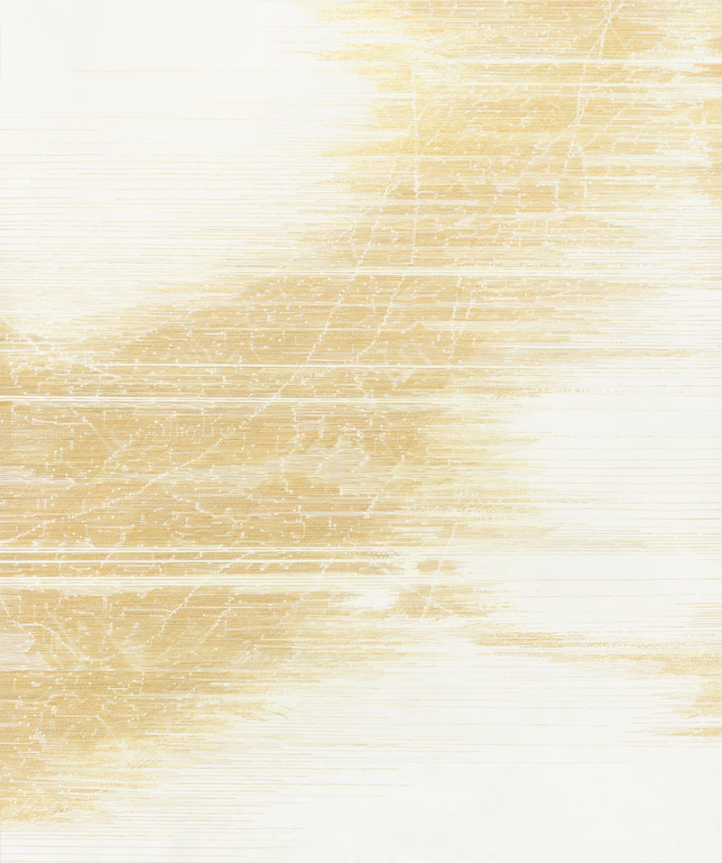 Kazuki Nakahara: Lichtungen 4, 2020, Farbstift auf Papier, 124 x 104 cm