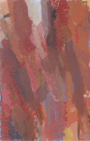 Marion Stille: Canyon III, 2004, Mischtechnik auf Leinwand, 140 x 90 cm