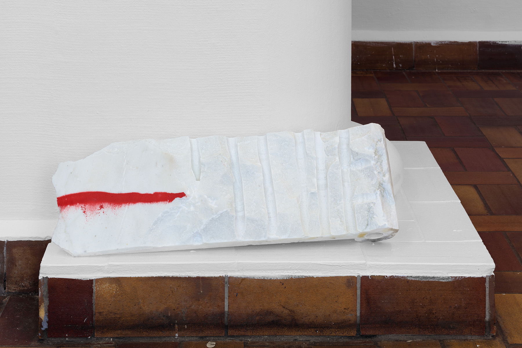 Lukas Liese · Michelangelostraße non finito · 2022 · Marmor · 95 x 22 x 8 cm