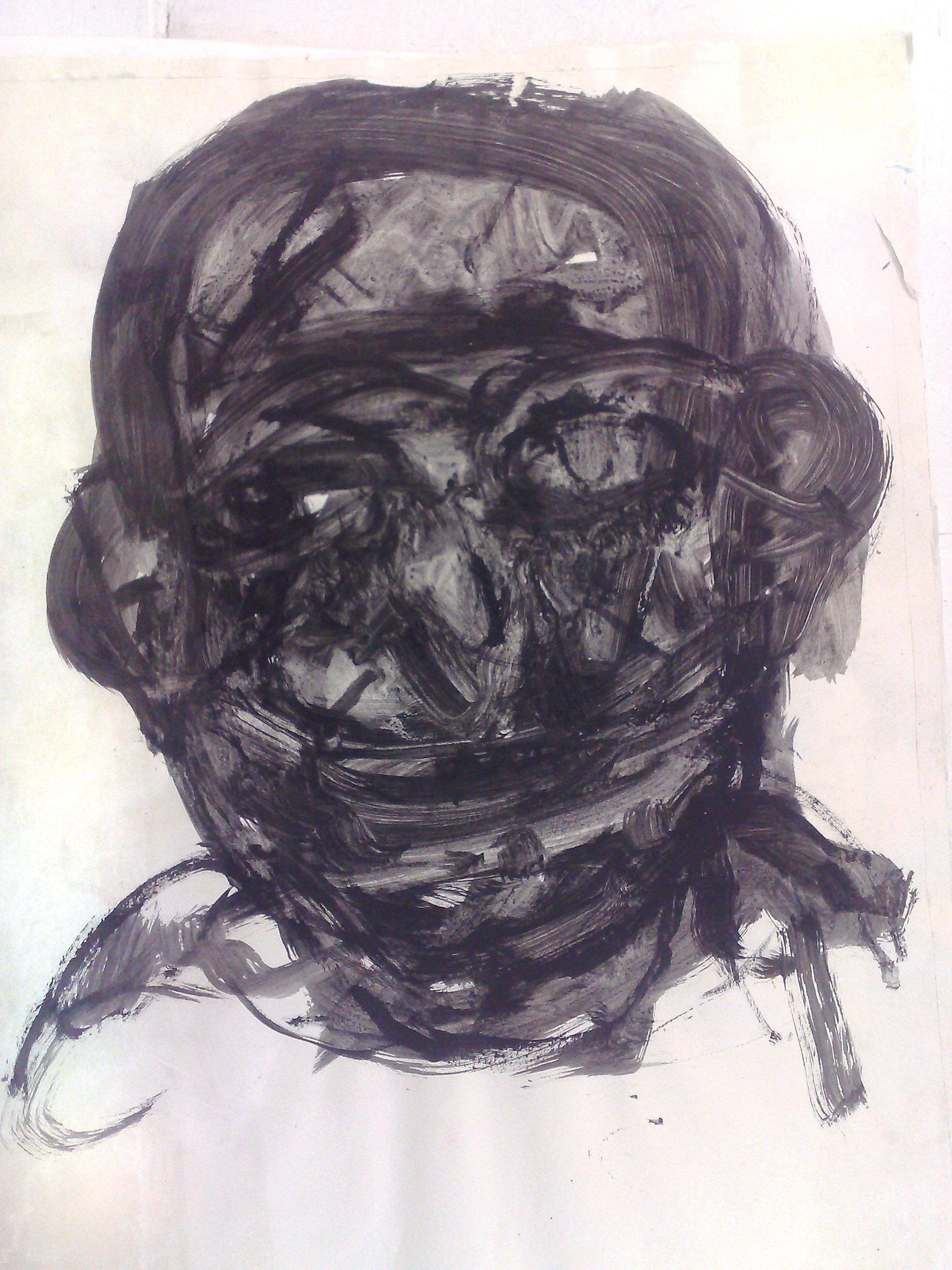 Gregor Wiest: ohne Titel · 2019 · Tusche auf Papier · 42,6 x 29,7 cm