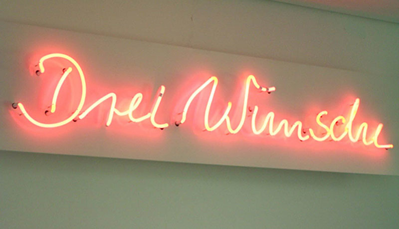 Kunstwettbewerb, 2008, JFE, Mühlenstrasse, Drei Wünsche, Schriftzug