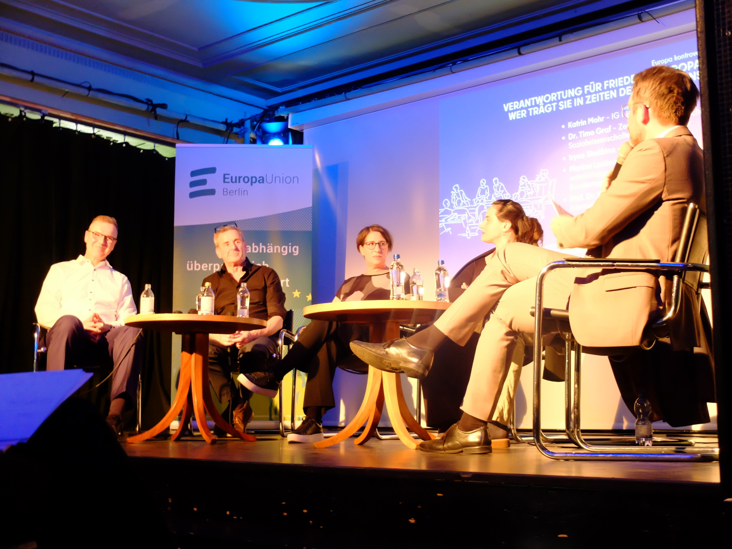 Paneldiskussion "Europa kontrovers" zum Thema Verantwortung für Frieden
