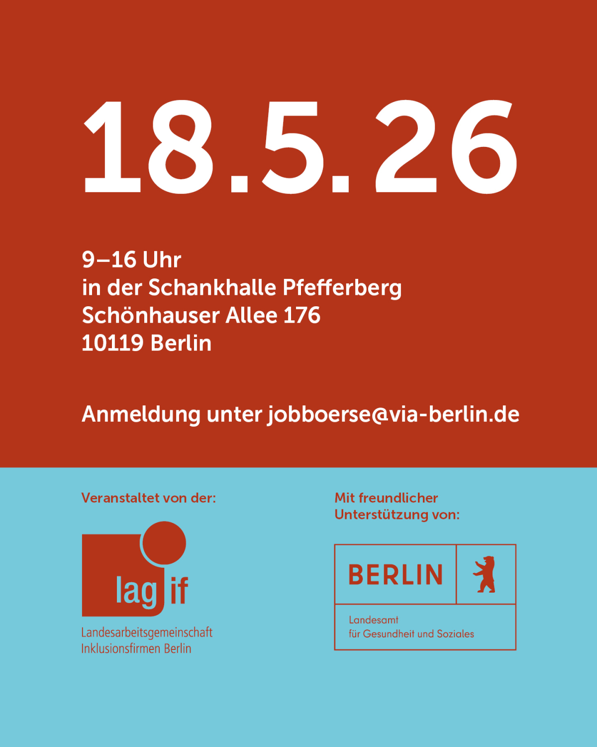 18.05.2026, 8 - 16 Uhr