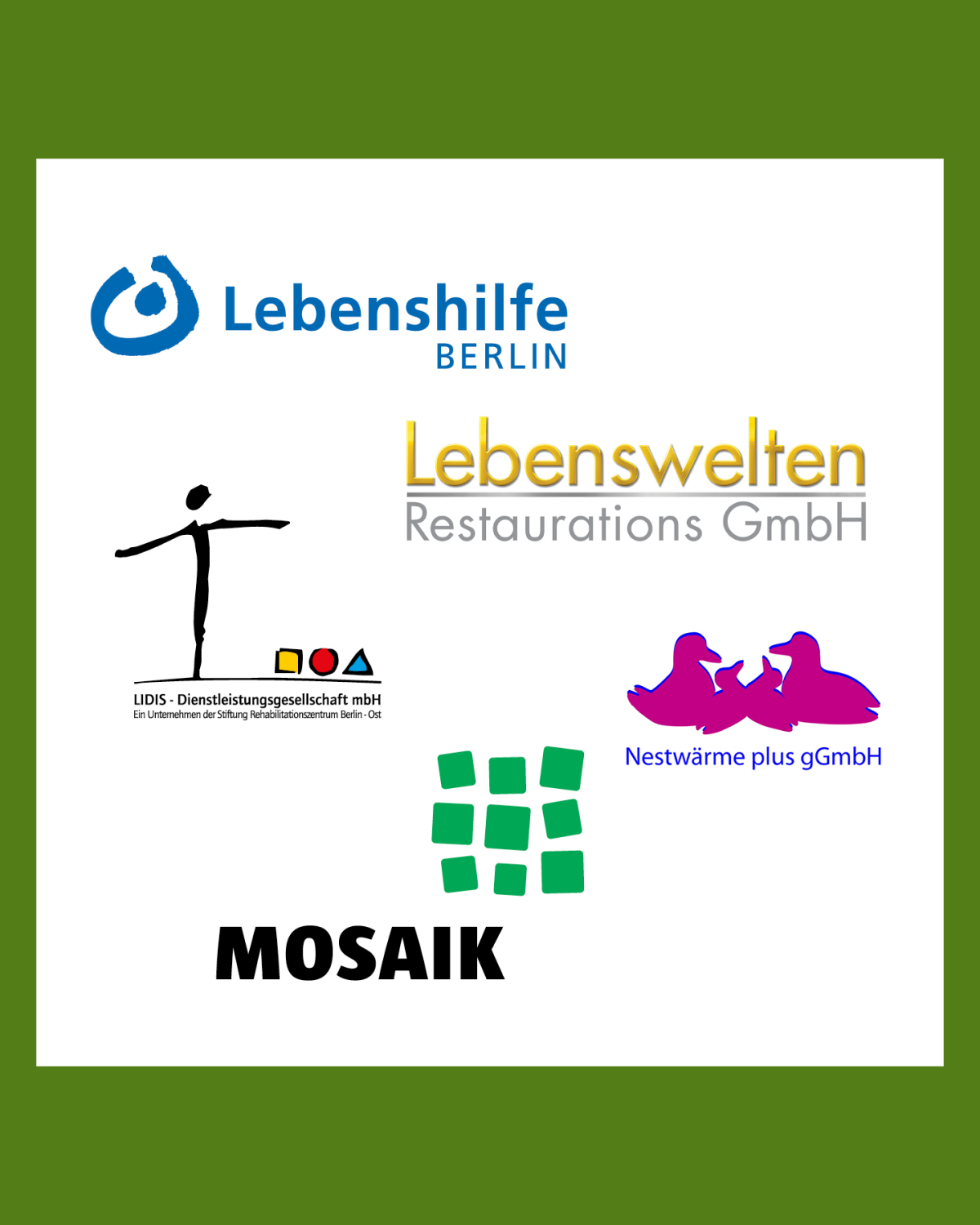 Liste mit Ausstellern