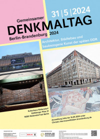 Ankündigungsplakat zum Denkmaltag Berlin-Brandenburg 2024