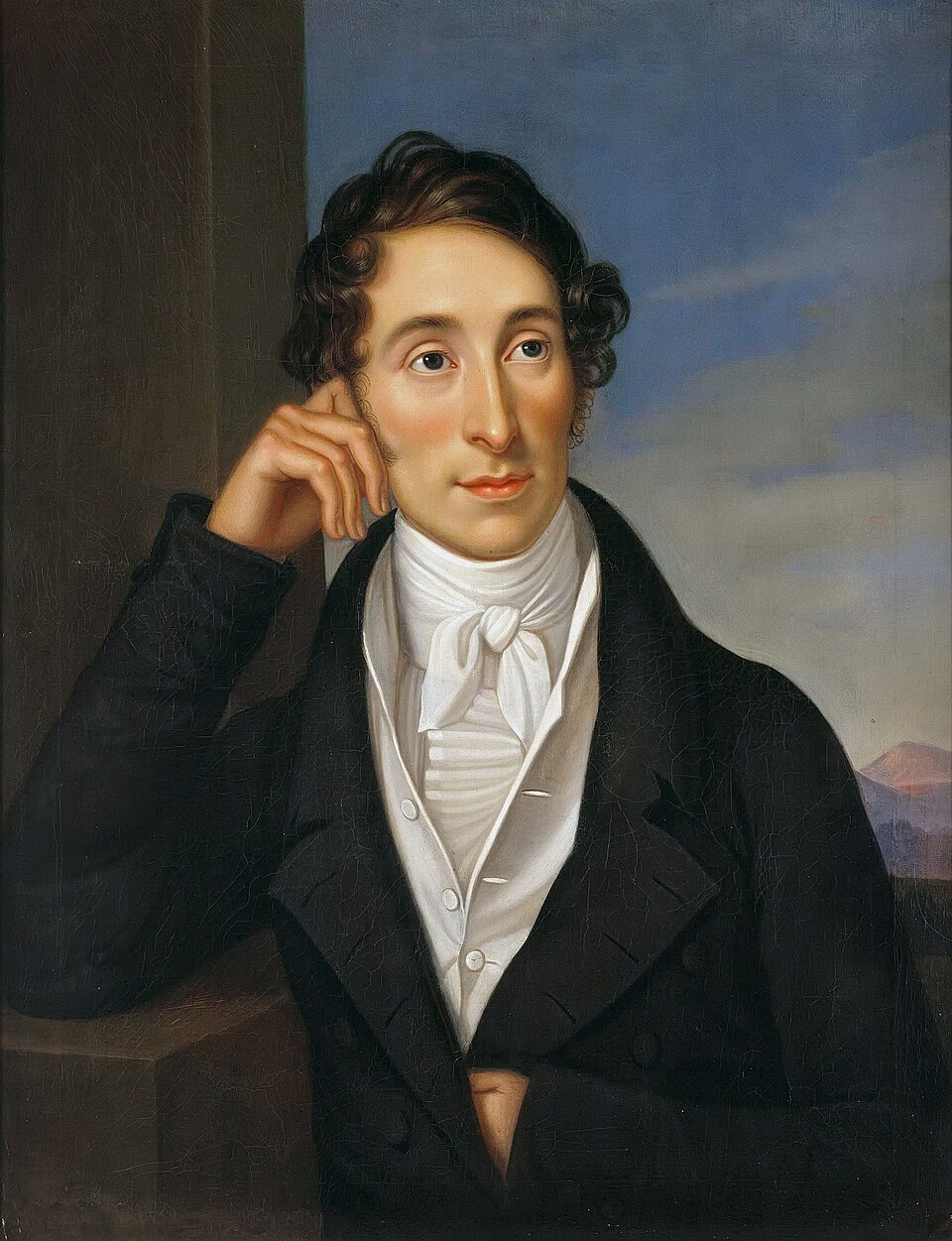 Carl Maria von Weber auf einem Ölbild der Malerin Caroline Bardua aus dem Jahr 1821