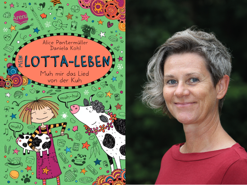 Buchcover: Mein Lotta-Leben und Foto von Alice Pantermüller