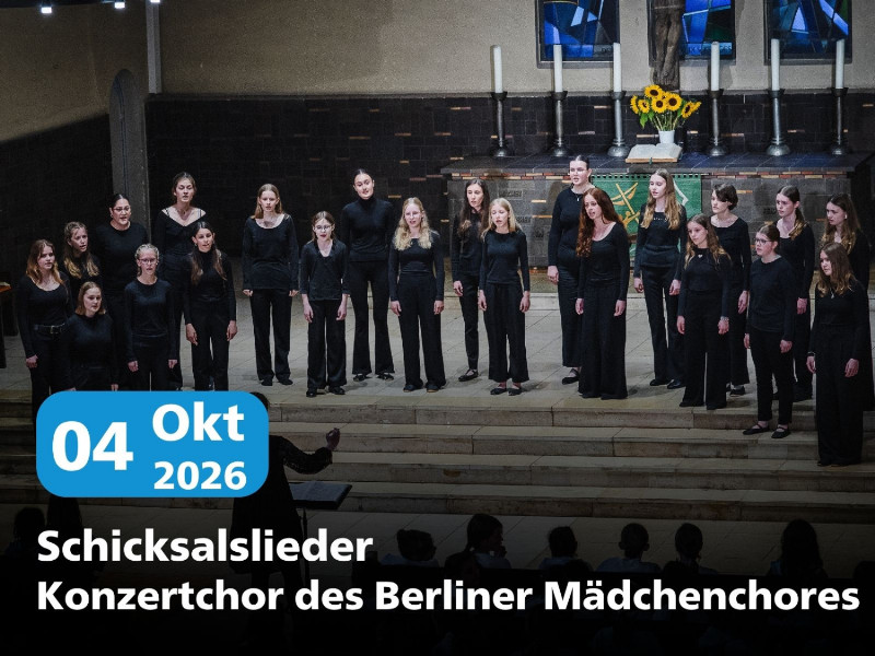 Konzertankündigung Berliner Mädchenchor