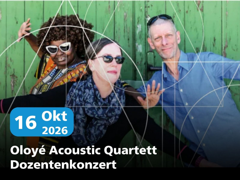 Konzertankündigung Oloyé Dozentenkonzert