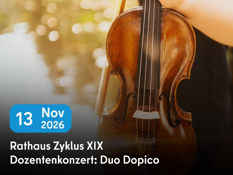 Konzertankündigung Dozentenkonzert Rathaus Zyklus