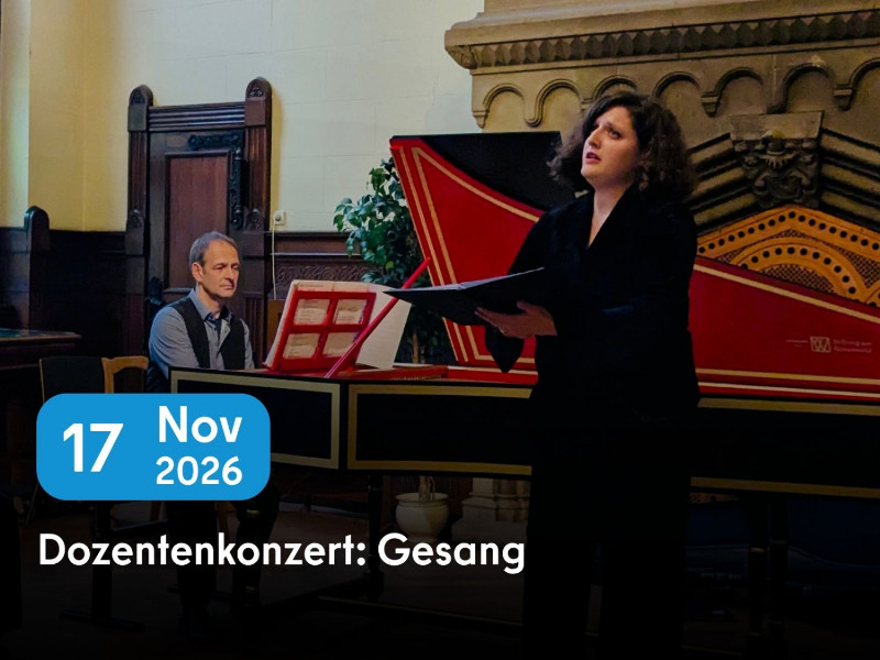 Konzertankündigung Dozentenkonzert Gesang