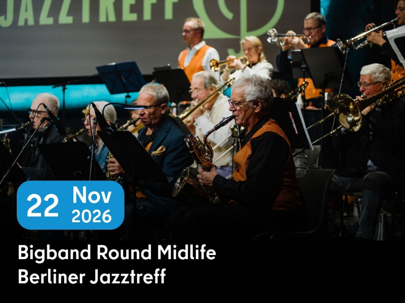 Konzertankündigung Round Midlife Big Band