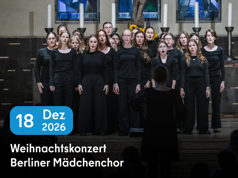 Konzertankündigung Berliner Mädchenchor
