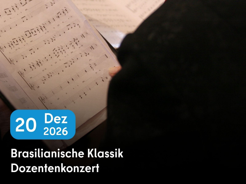 Konzertankündigung Dozentenkonzert