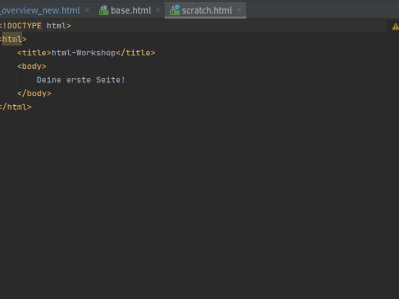 Coding-Oberfläche