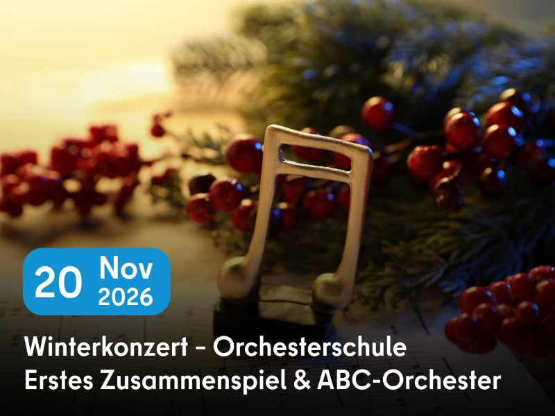 Konzertankündigung Orchesterschule
