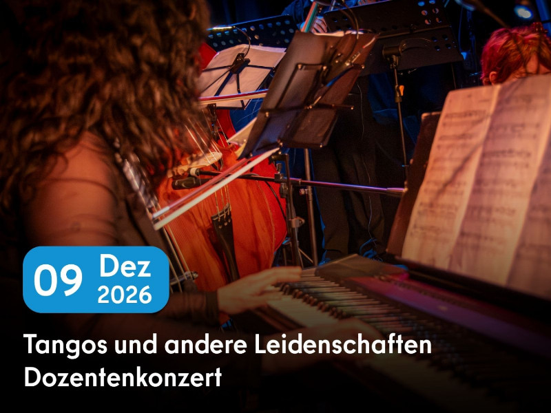 Konzertankündigung Dozentenkonzert Jazz